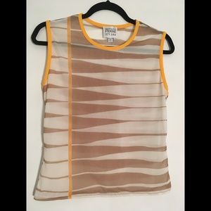 Gianfranco Ferre Studio semi-sheer mesh top